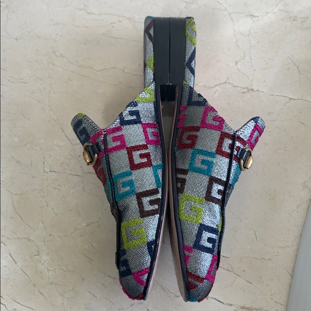 Gucci Lurex Princetown metallic GG Mules - Picture 14 of 15